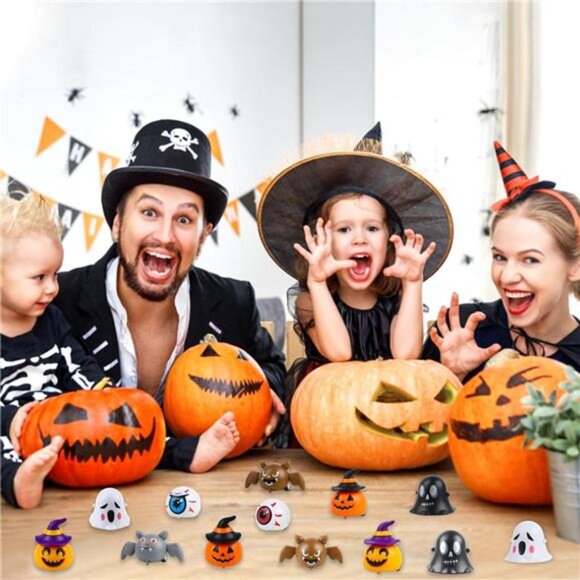 24Pcs Halloween Pull Back Cars,Assorted Mini Friction Powered Vehicle - Picture 4 of 8